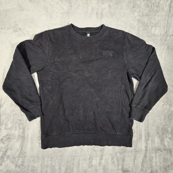 Mountain Hardwear Black Mens Size M Pullover Crew Neck Sweatshirt Fleece Lined - Picture 1 of 7